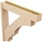 Ekena Millwork 8-in W x 44-in D x 44-in H Balboa Block Rough Cedar Woodgrain TimberThane Outlooker, Primed Tan OUTUR080X44X44BOA44RCPR - alternate 6